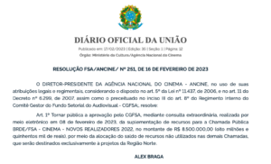 A resolução publicada em Diário Oficial destina mais R$ 8,5 milhões em recursos para apoiar as produções exclusivamente amazônicas.