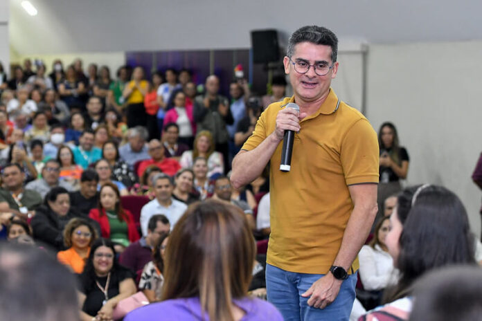 O prefeito de Manaus, David Almeida, realizou o lançamento oficial do Programa Orçamento na Escola (Proesc) 2023
