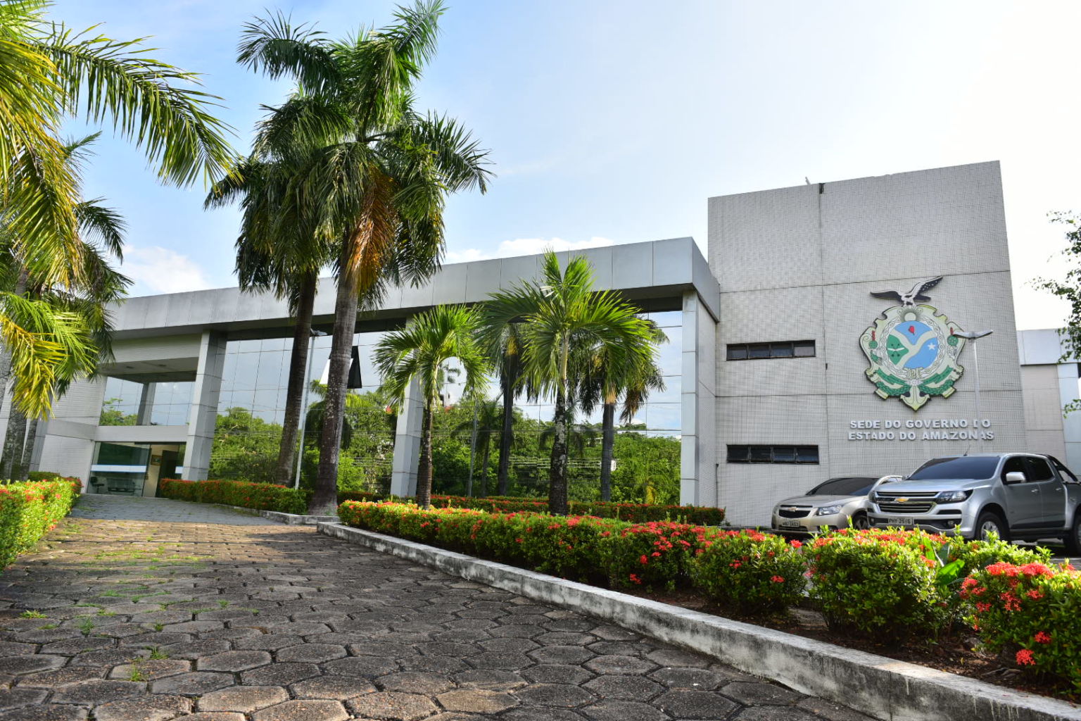 Fachada da sede do Governo do Amazonas - Wilson transfere feriado