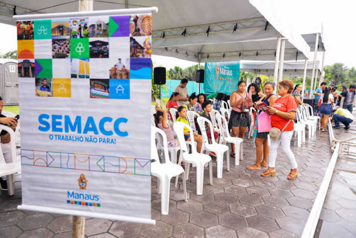 A Prefeitura de Manaus, por meio da Semasc, realiza, neste sábado, 3/6, mais uma edição do mutirão de serviços públicos “Manaus Mais Cidadã”.