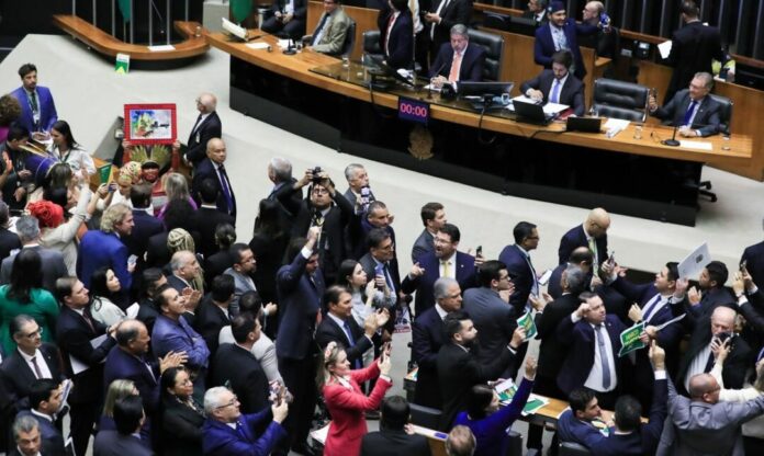 O Marco Temporal foi aprovado em votação na Câmara com 283 votos a favor e 155 contra. FOTO: Lula Marques/Agência Brasil
