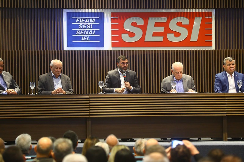 O governador Wilson Lima foi o presidente da reunião do Codam. FOTO: Secom