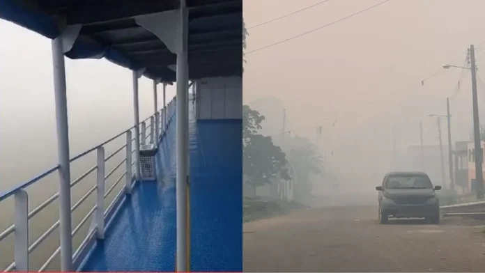 Fumaça em Novo Aripuanã