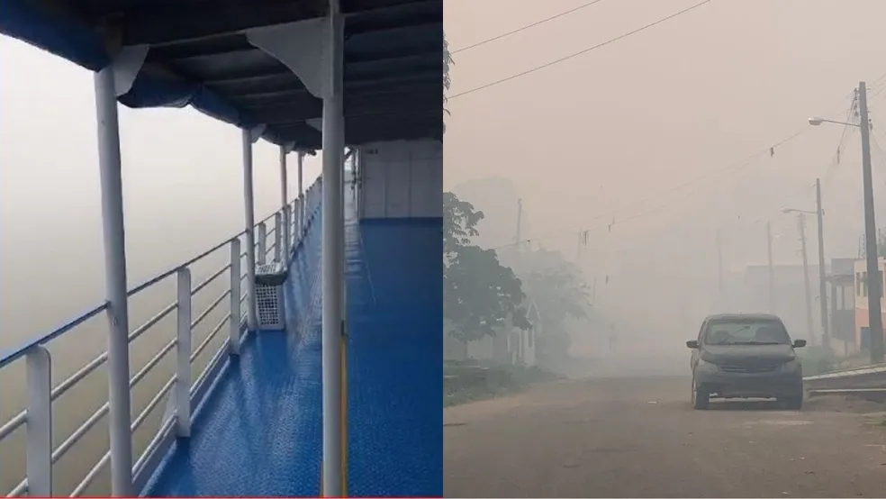 Fumaça em Novo Aripuanã