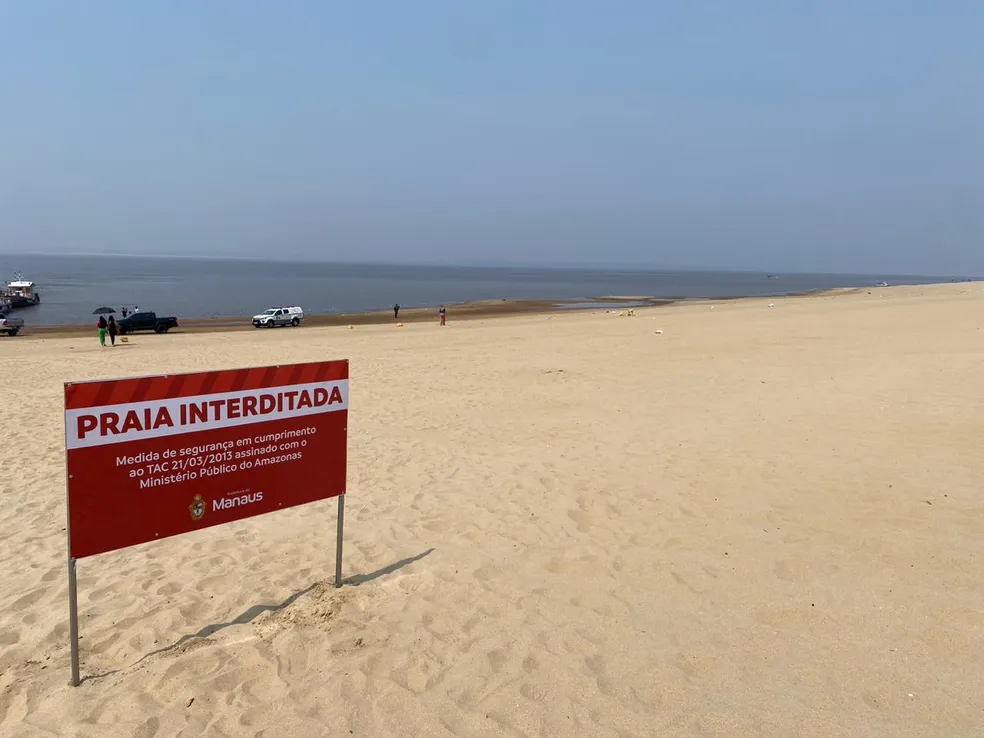 A Praia da Ponta Negra é um dos principais pontos turísticos de Manaus. FOTO: Carolina França/Rede Amazônica
