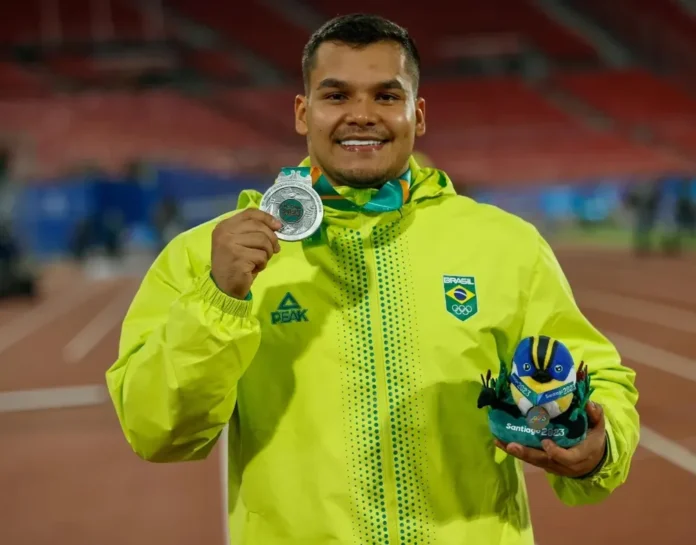 Atleta amazonense Pedro nunes, medalhista nos Jogos Pan-Americanos.
