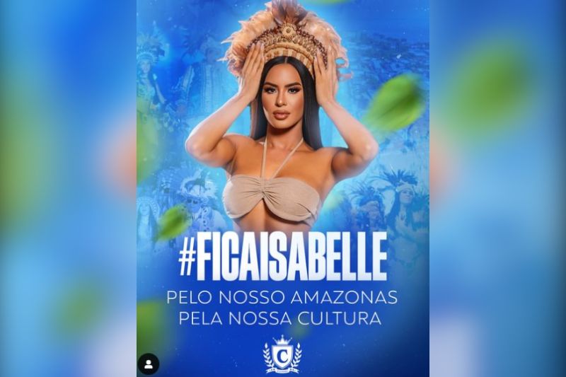 O Bumbá Caprichoso deixou a rivalidade de lado e incentiva torcida pela cunhã-poranga do Garantido, Isabelle Nogueira no BBB 24.