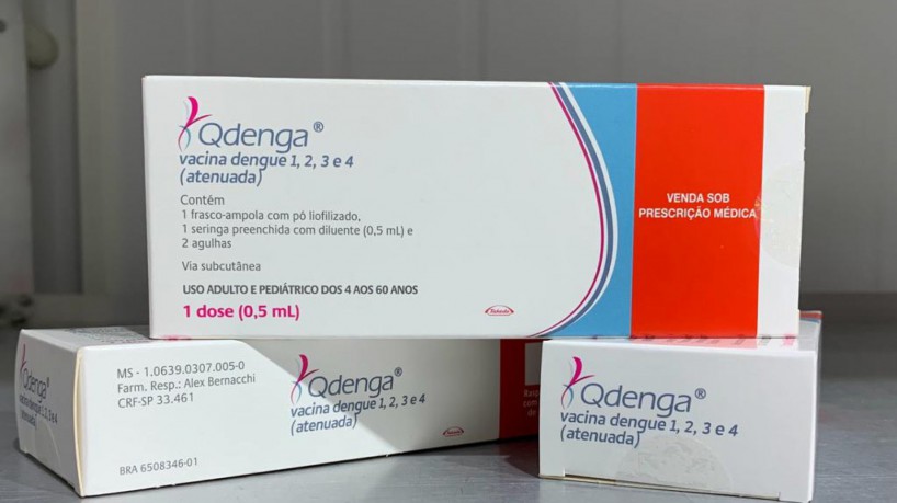 QDenga, vacina contra a dengue disponibilizada pelo SUS.