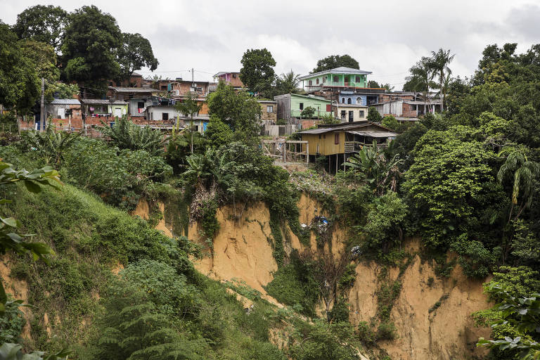 Área de risco em Manaus.