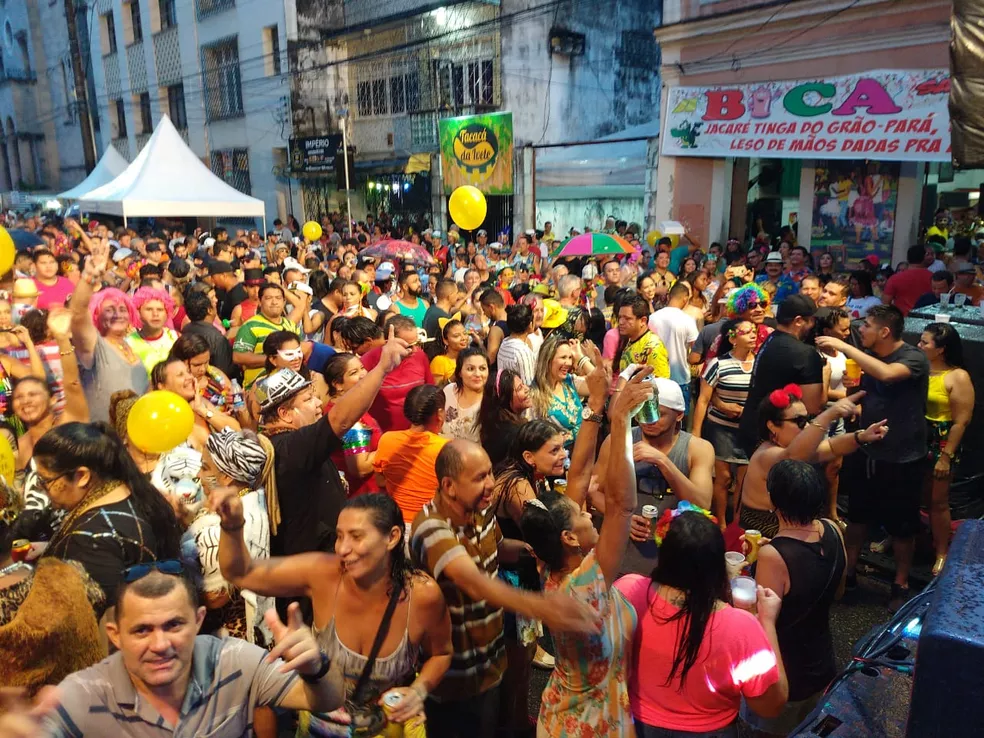 Banda da Bica, um dos blocos mais tradicionais do carnaval manauara.