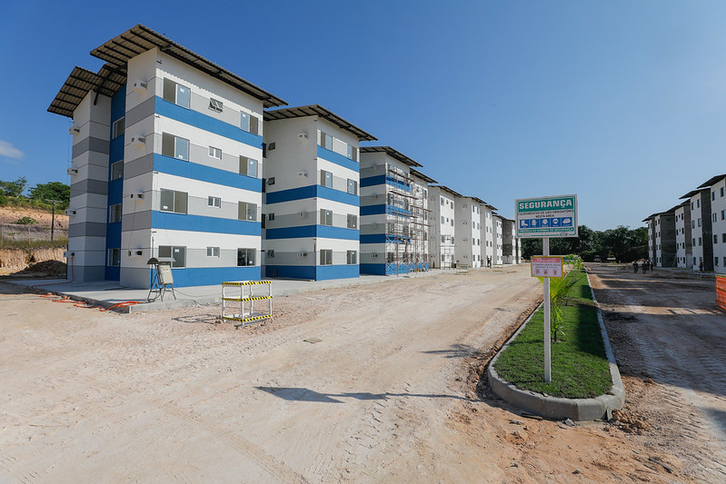 Residencial Ozias Monteiro II durante construção.