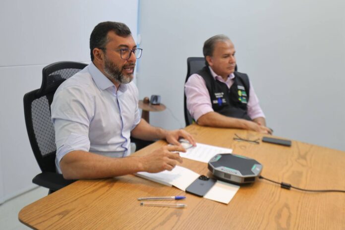 Wilson Lima, participou de uma reunião virtual com a ministra da Saúde, Nísia Trindade, e outros governadores para discutir a dengue no país.