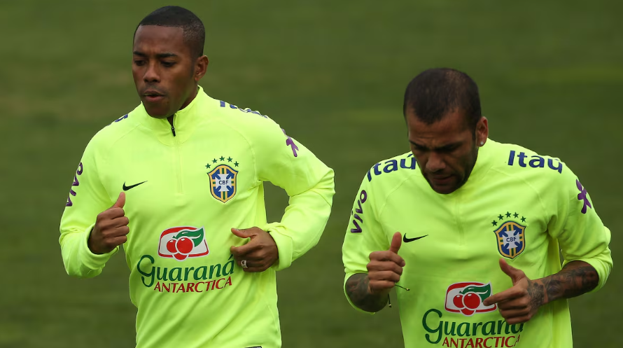 Daniel Alves e Robinho enfrentam penalidades por condenação por estupro