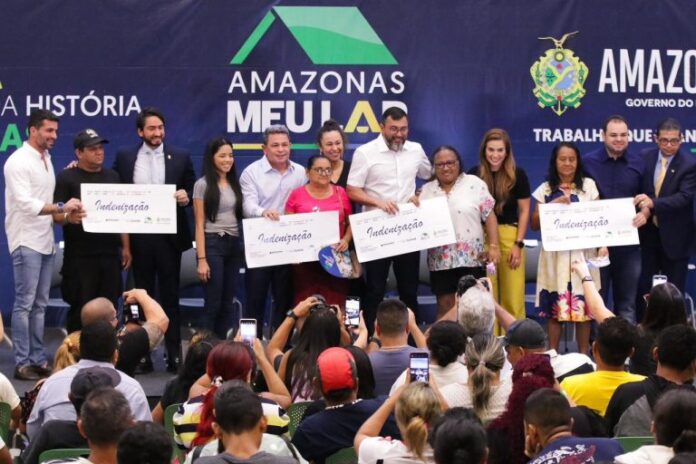 Wilson Lima anunciou o início do pagamento de mais de 200 novas indenizações para famílias das comunidades da Sharp e Manaus 2000.