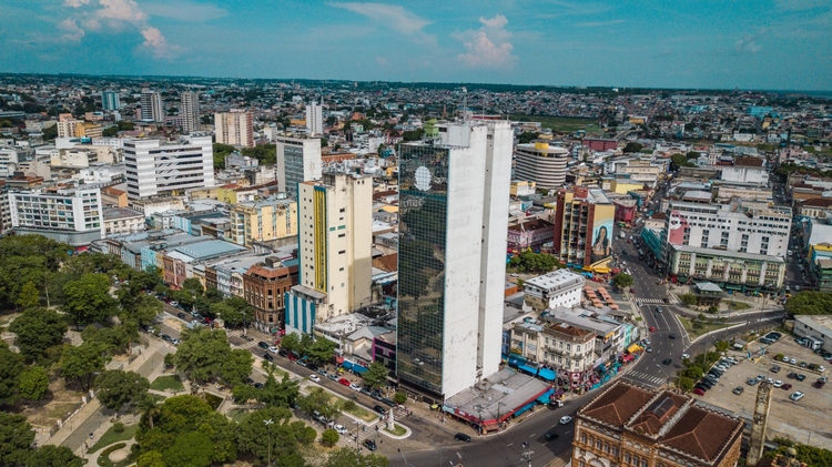 Antigo prédio da Receita Federal, no Centro Histórico de Manaus.