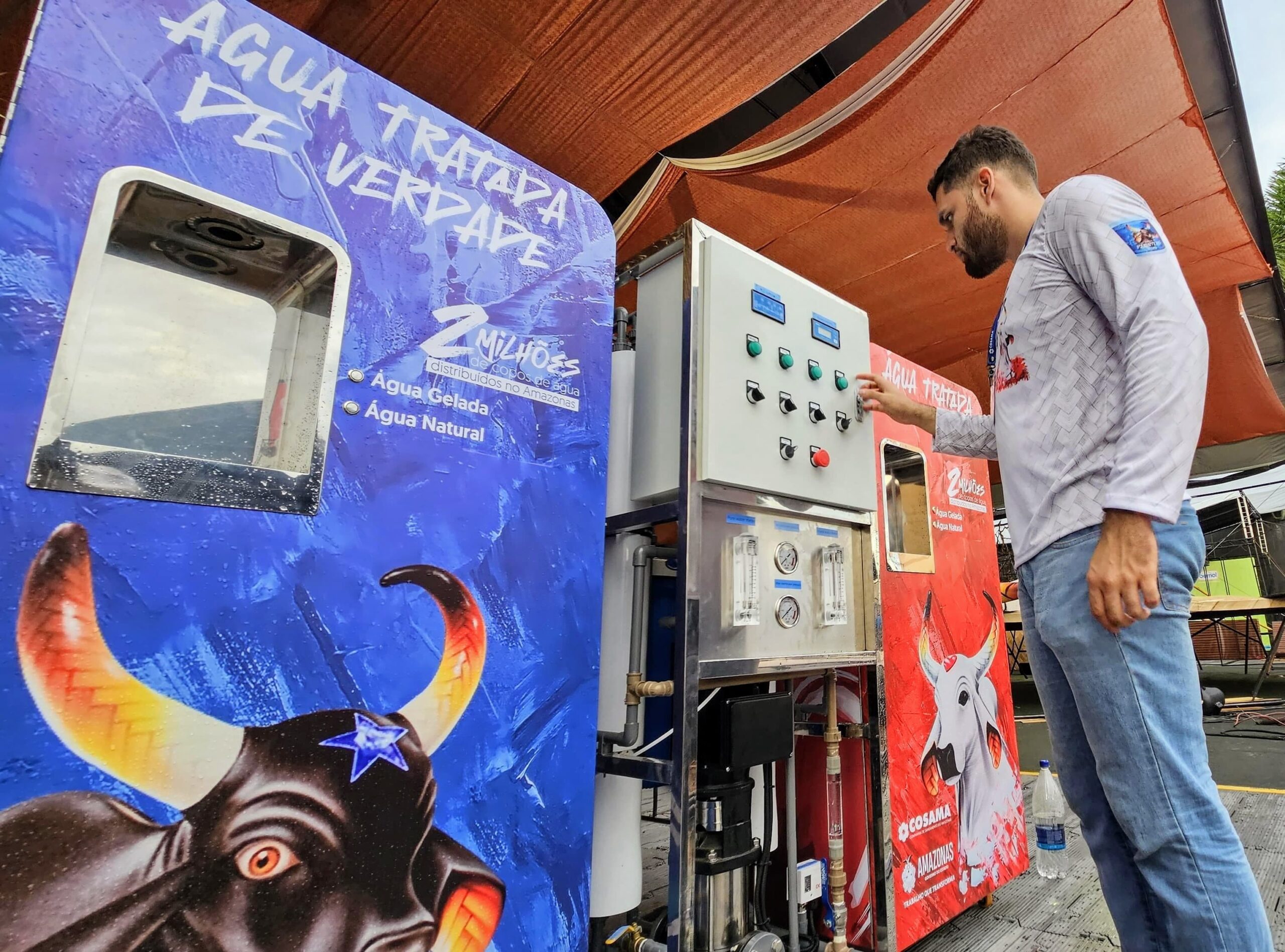 Parintinenses e visitantes terão acesso a água no Turistódromo da Amazonastur