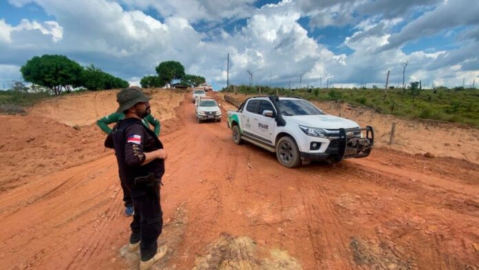 Operação Tamoiotatá em funcionamento.