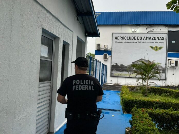 Operação da PF no Aeroclube do Amazonas.