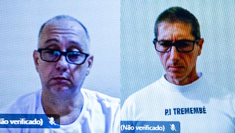 Élcio de Queiroz (esq.) e Ronnie Lessa (dir.), assassinos confessos de Marielle Franco e Anderson Gomes.