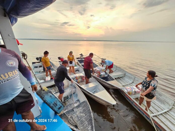 O Governo do Amazonas, por meio da Sema, intensifica os esforços para auxiliar comunidades impactadas pela estiagem histórica.