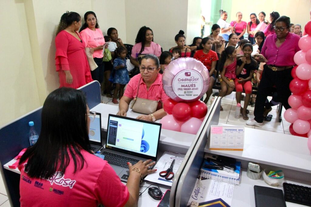 Atendimento do Crédito Rosa.