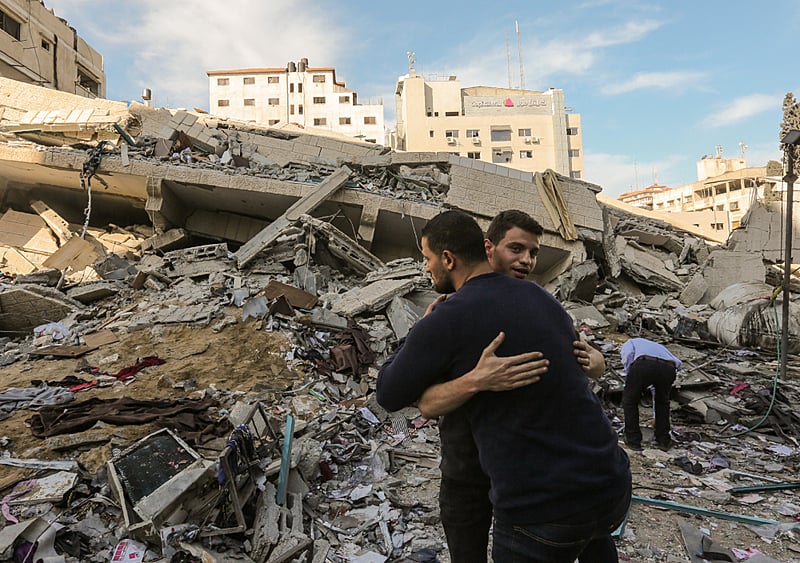 Bloqueio passou a acontecer após fim do cessar-fogo entre Israel e Palestina.