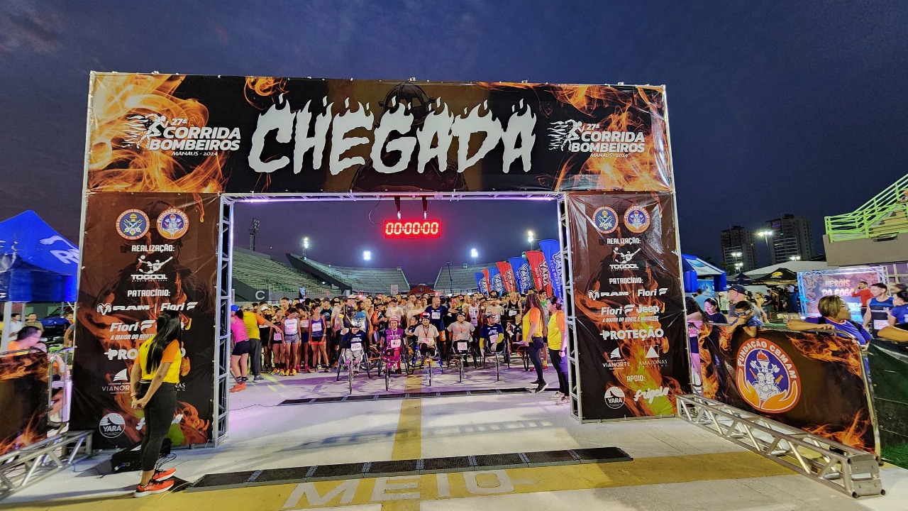 Inscrições abertas para a 28ª edição da Corrida do Fogo, promovida pelo Corpo de Bombeiros Militar do Amazonas