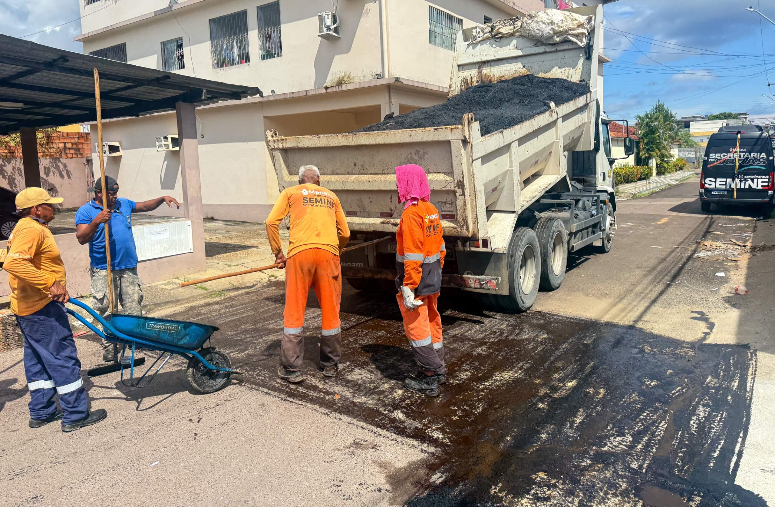 A Prefeitura de Manaus atingiu a marca de 96 ruas revitalizadas no bairro Alvorada, na zona centro-oeste da capital.