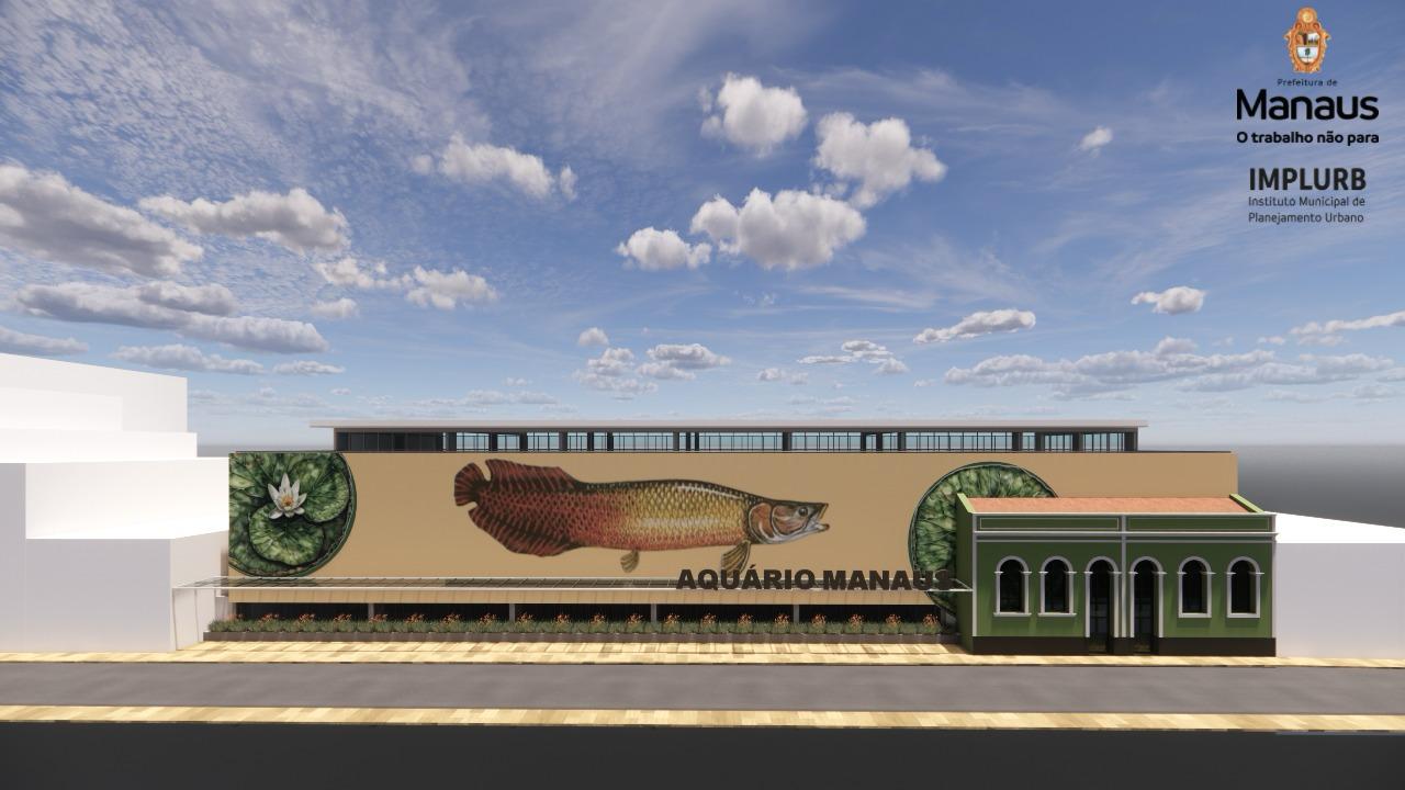 Manaus terá aquário municipal com peixes amazônicos e rooftop com vista para o rio Negro
