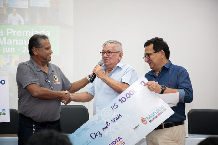 A Prefeitura de Manaus realizou, nesta quinta-feira (28/8), a sexta edição de 2025 da campanha Nota Premiada Manaus, promovida pela Semef.