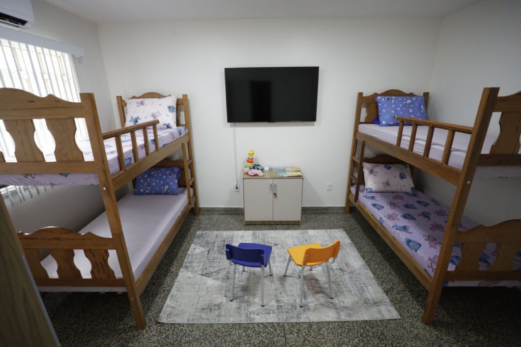 Crianças e adolescentes terão espaço de acolhimento. 
