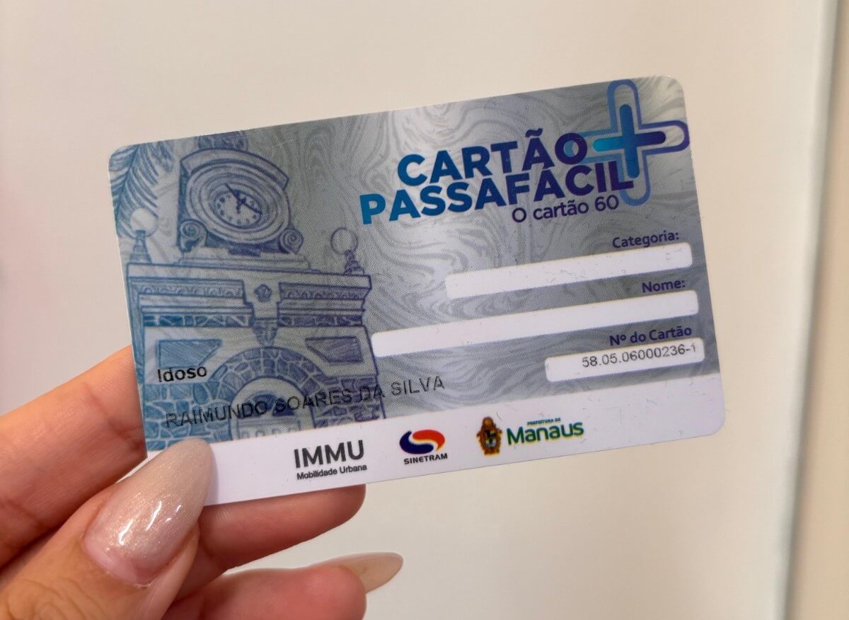 PassaFácil+ em Manaus: mais de 26 mil cartões emitidos para idosos garantirem transporte público gratuito e acessível.