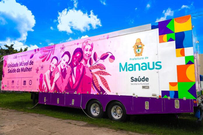 Confira os novos locais das Unidades Móveis de Saúde da Mulher em Manaus. Atendimento gratuito da Semsa nas zonas Norte, Leste, Oeste e Sul a partir de 24/11.