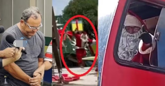 Operador do guindaste que tombou durante montagem natalina no Largo São Sebastião é liberado após audiência.