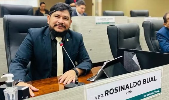 Pedido de cassação do vereador Rosivaldo Bual, preso há mais de 30 dias, segue parado na Câmara de Manaus.