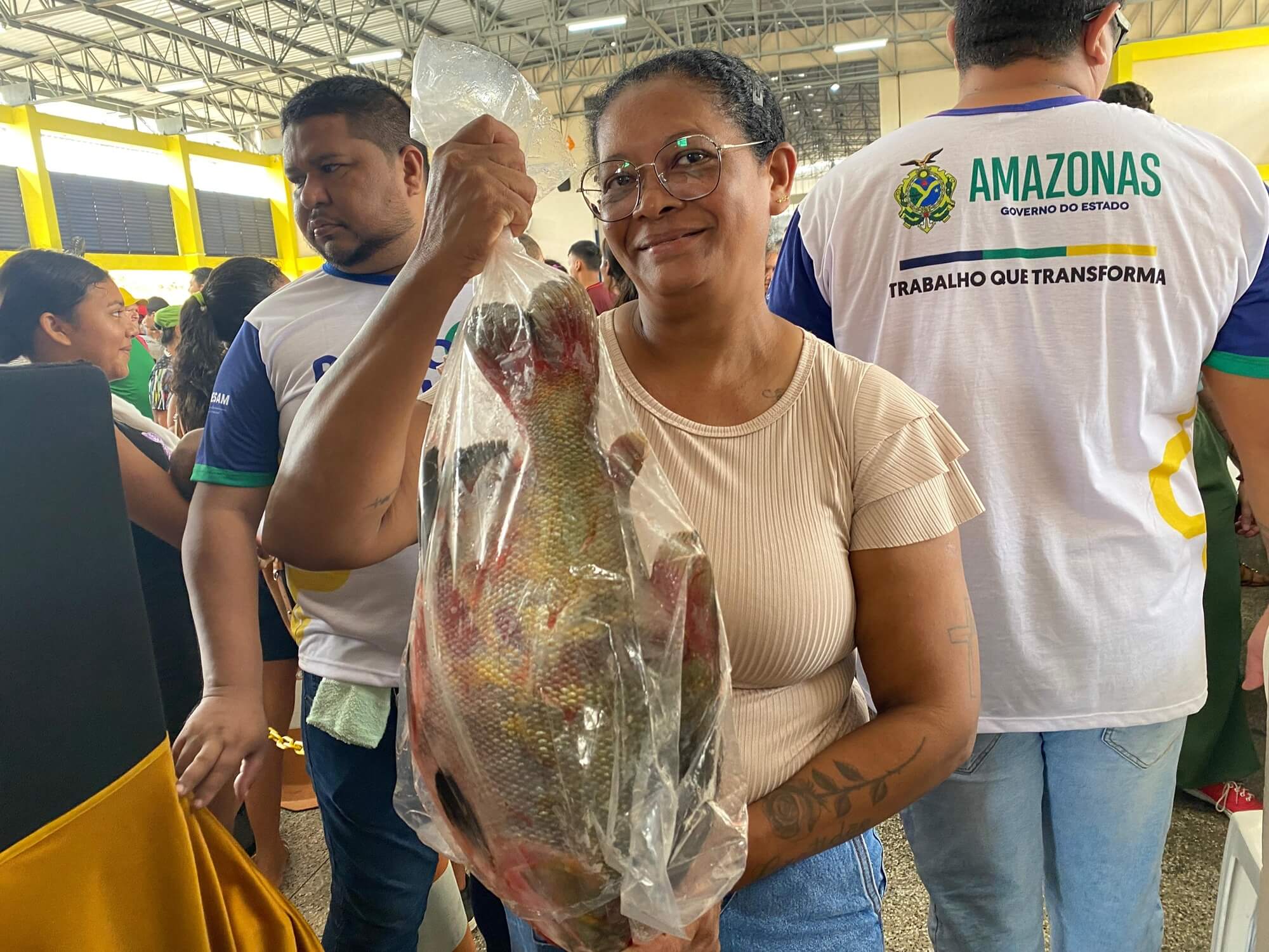 ADS distribui 15 toneladas de peixe durante o Governo Presente na zona norte e fortalece agricultura familiar com feira regional.