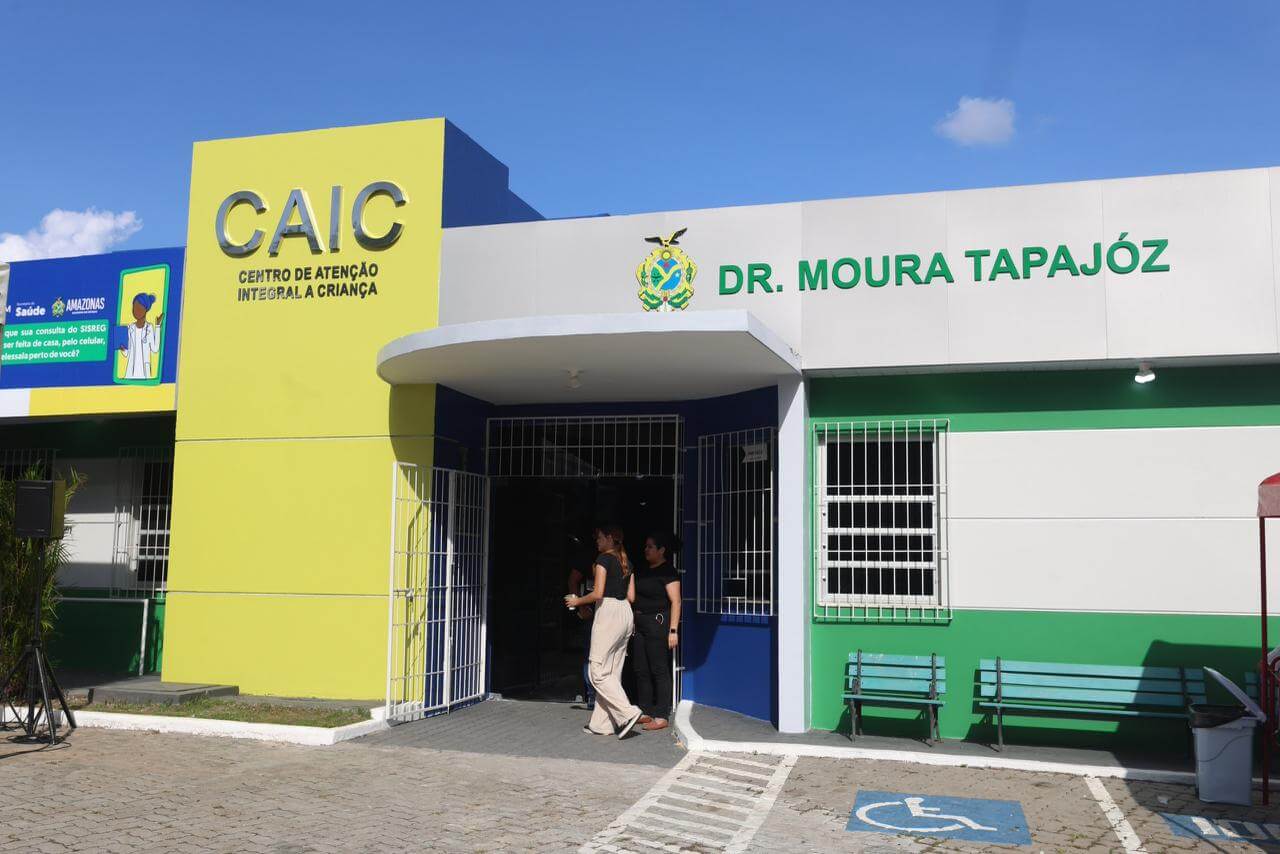 O Governo do Amazonas concluiu a revitalização dos 11 Caics e ampliou serviços pediátricos, incluindo Telessaúde e novas especialidades.