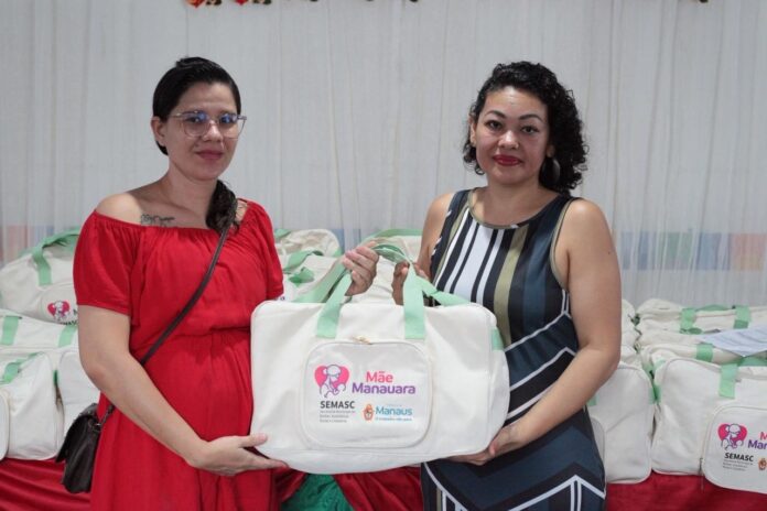 Projeto Mãe Manauara inicia entregas de kits maternidade para gestantes em vulnerabilidade atendidas pelos Cras em Manaus.
