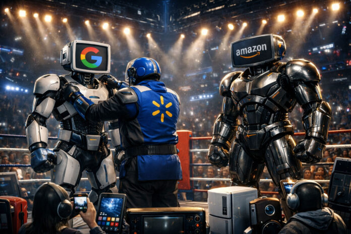 O Google lança protocolo UCP e se une ao Walmart.