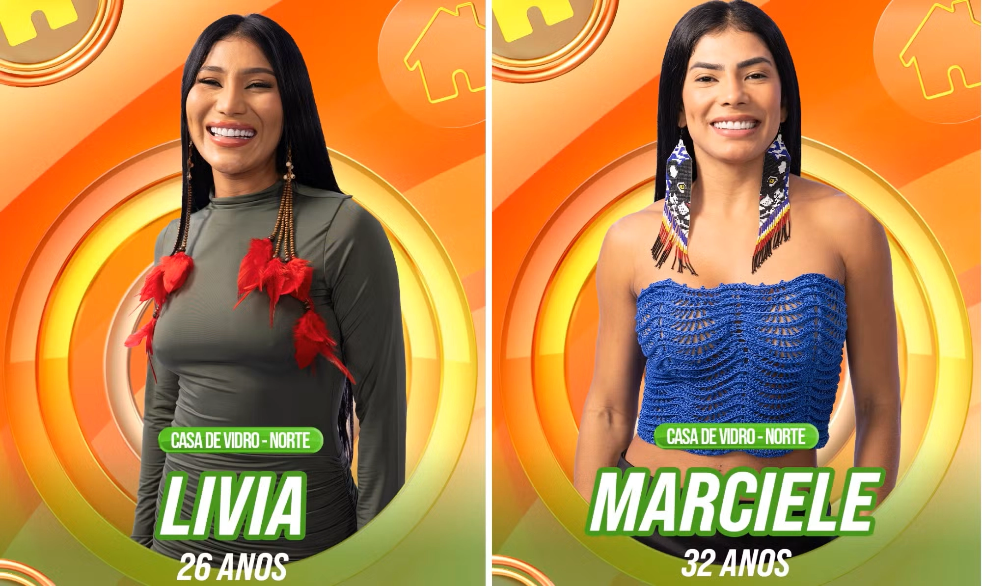 A Casa de Vidro do BBB 26 está em Manaus com Marciele Albuquerque e Lívia Cristina. Vote e decida quem do Festival de Parintins entra no reality.