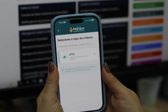 Aproveite 11% de desconto no IPTU 2026 em Manaus pagando a cota única pelo carnê digital até 27/2.