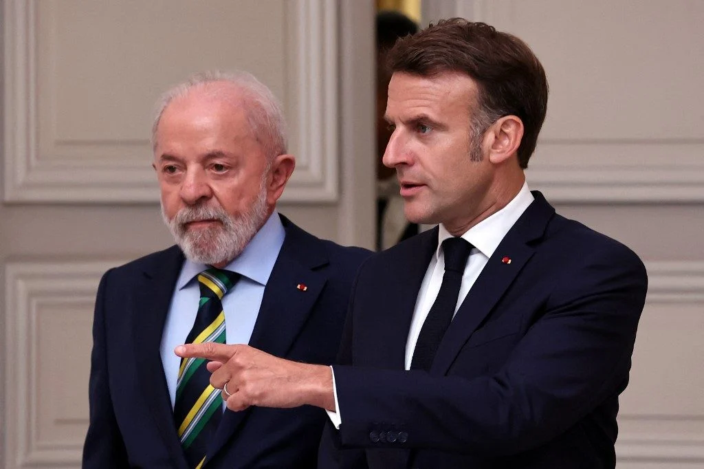 Lula e Macron se reúnem na Índia para discutir inteligência artificial, o acordo Mercosul-UE e a polêmica proposta do Conselho da Paz de Donald Trump. URL curta e amigável: /lula-macron-inteligencia-artificial-india