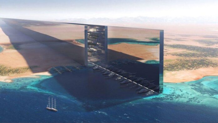 Descubra por que a The Line, na Arábia Saudita, será convertida num centro de dados. Entenda os cortes no projeto Neom e o novo foco em tecnologia e IA.