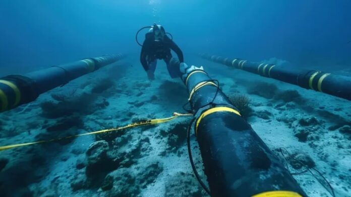 O histórico cabo TAT-8 começa a ser retirado do Atlântico para reciclagem.