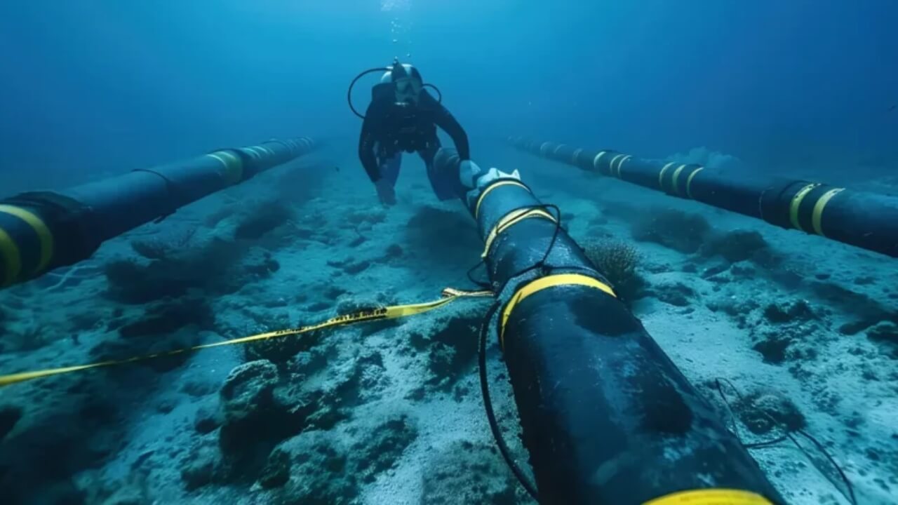O histórico cabo TAT-8 começa a ser retirado do Atlântico para reciclagem.