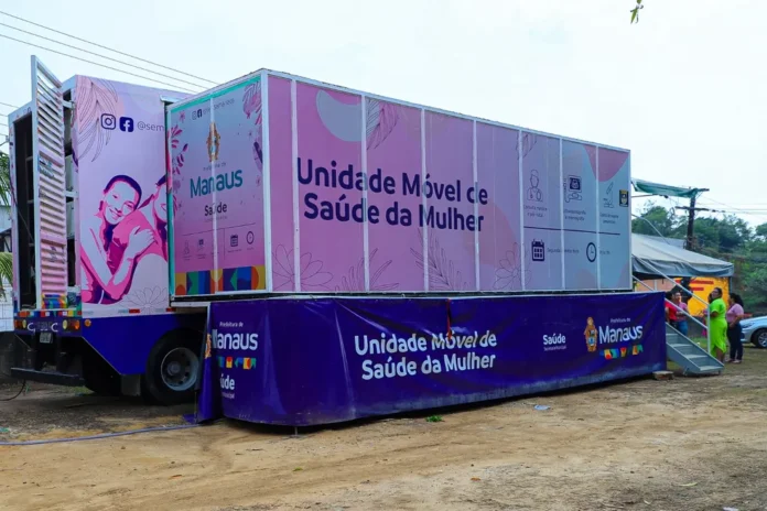 As Unidades Móveis de Saúde da Mulher em Manaus mudam de local nas zonas Leste e Rural.