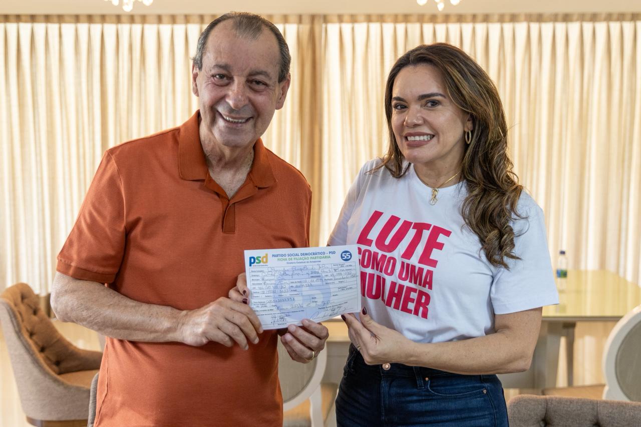 Alessandra Campelo filia-se ao PSD e deve ser vice de Omar Aziz. Entenda a movimentação estratégica para o Governo do Amazonas nas eleições deste ano.
