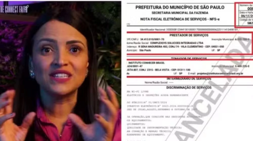 Investigação aponta notas suspeitas em contrato da Prefeitura de SP com ONG gerida por proprietária de produtora do filme de Bolsonaro.