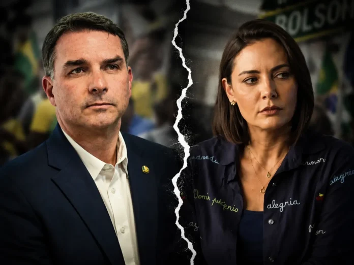 Flávio Bolsonaro nega ter desrespeitado Michelle, pede desculpas e defende união da direita contra Lula.