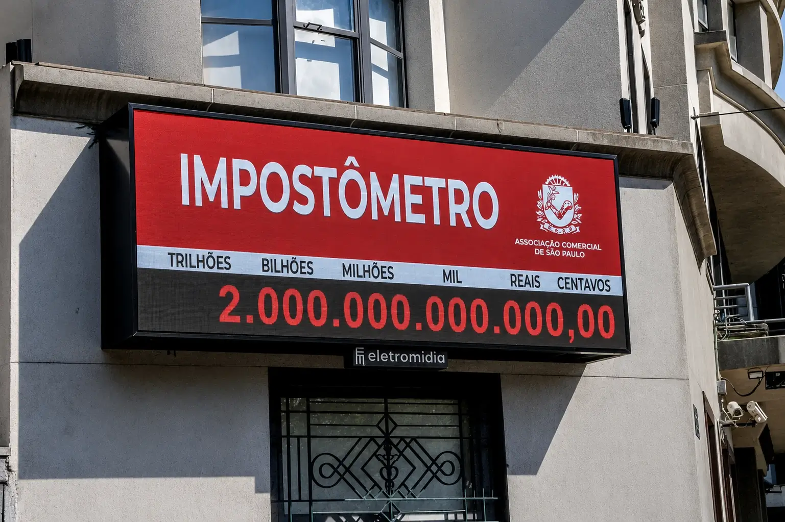 Impostômetro alcança R$ 2 trilhões em tributos ainda no primeiro semestre pela primeira vez na história do indicador.